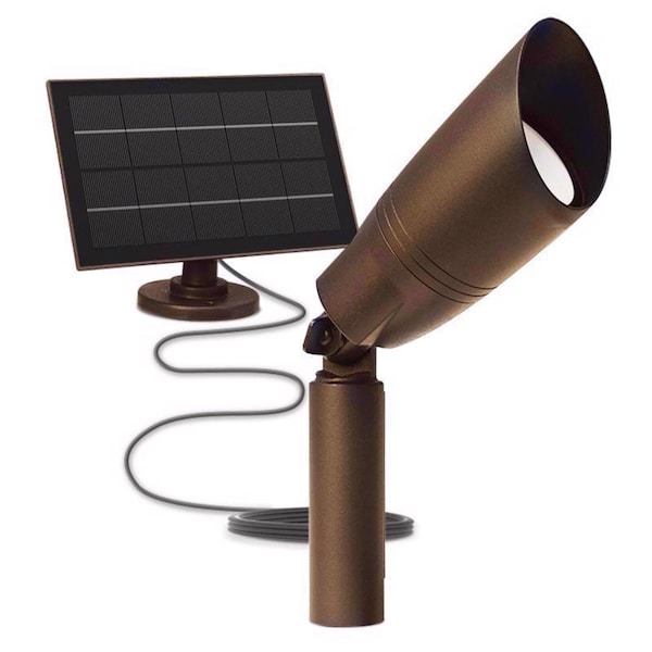 OneSync Solar Powered 0 W LED Spot Light Kit 1 Pk